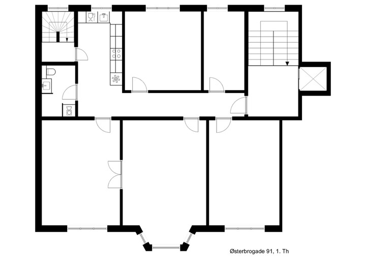 Østerbrogade 91, 1. Th.